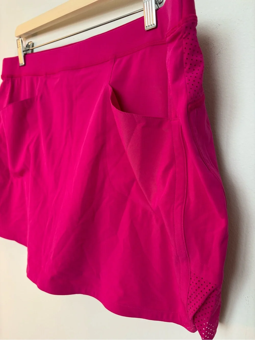 Ralph Lauren Women’s Dark Pink Active Elastic Waist Skort Size XL Sku#144